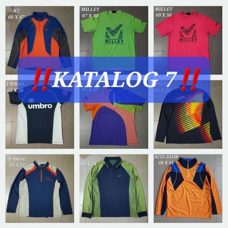 Baselayer Outdoor Baju Kaos Olahraga Jersey Futsal Parasut Manset Sepeda Gowes Gym Fitness Sepak Bol