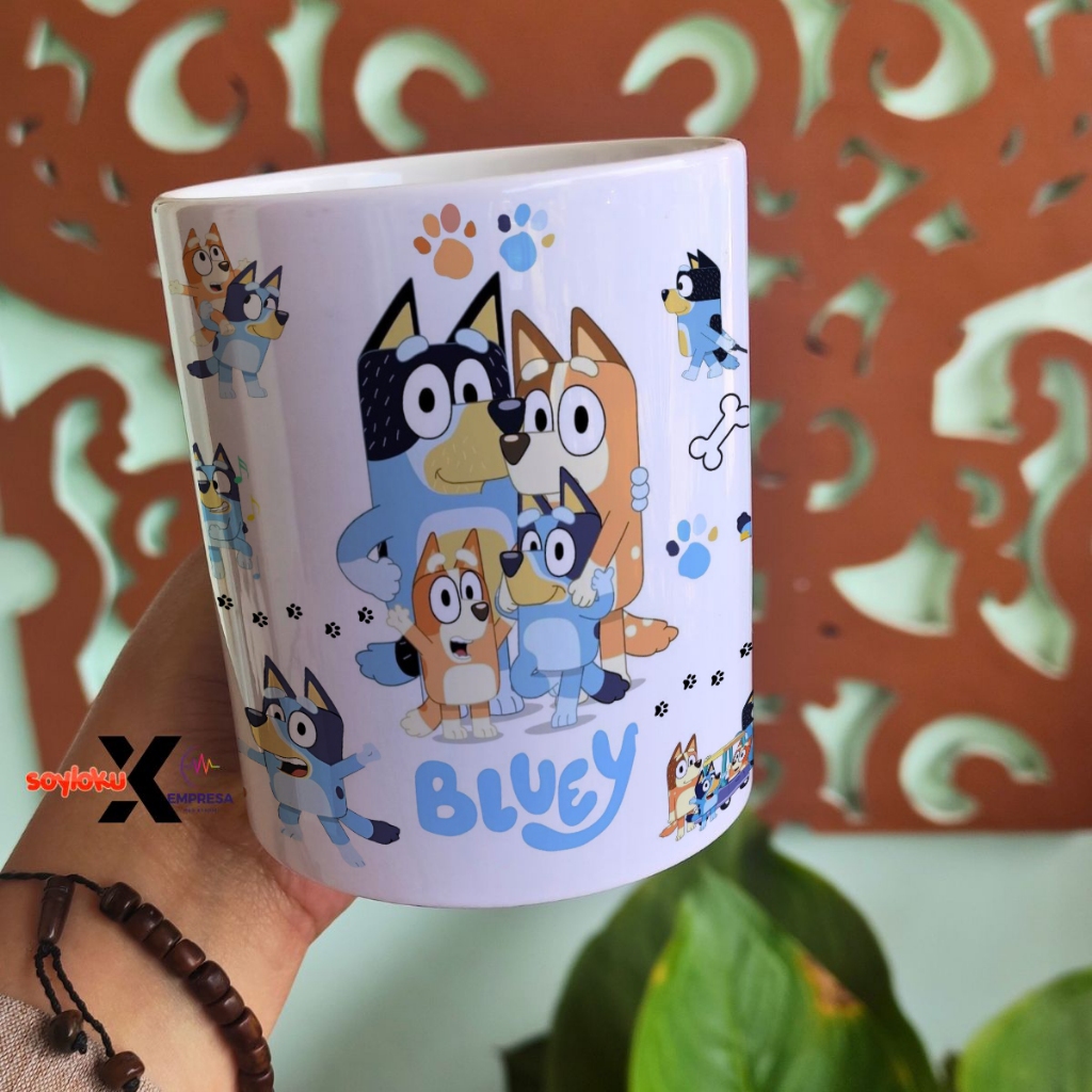 mug Blue tumbler gift box bingo Heeler puppy mug coffee tea blui