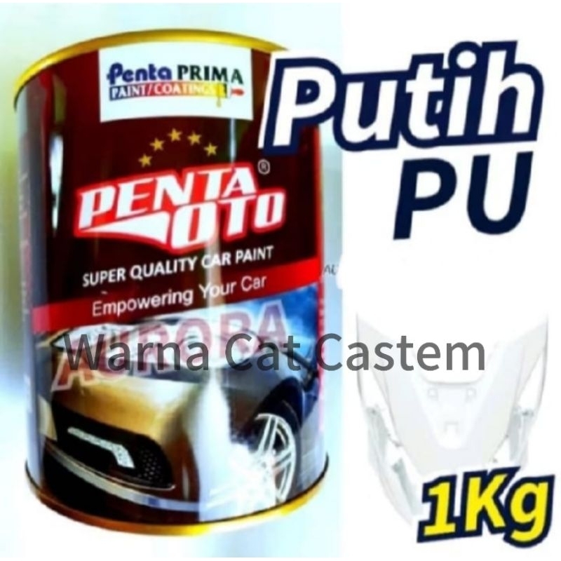 Cat Putih Gloss PU Penta Oto Super White Mengkilap