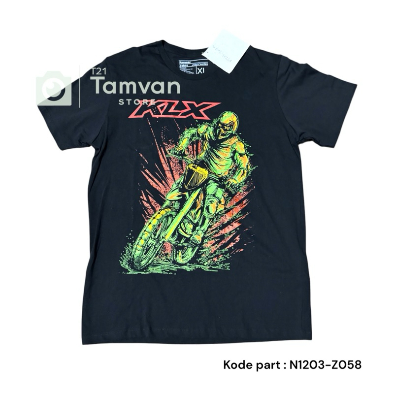 APPAREL TSHIRT BAJU KAOS KLX SERIES ORIGINAL KAWASAKI