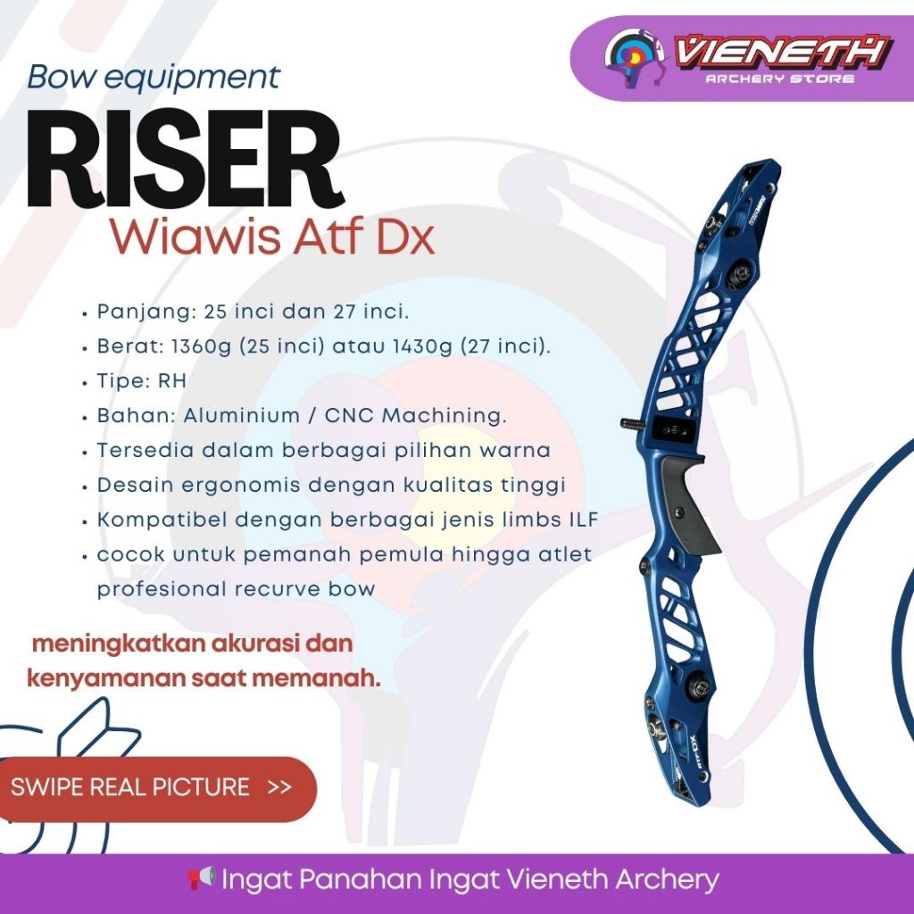 RISER WIAWIS ATF-DX 25" - RISER WIAWIS - RISER RECURVE ILF