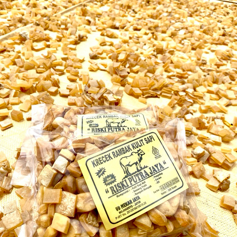 Yummy Mamii Krecek Rambak Kulit Sapi Asli 1Kg/ Krecek Sayur/ Kerupuk Dorokdok Mentah All Varian