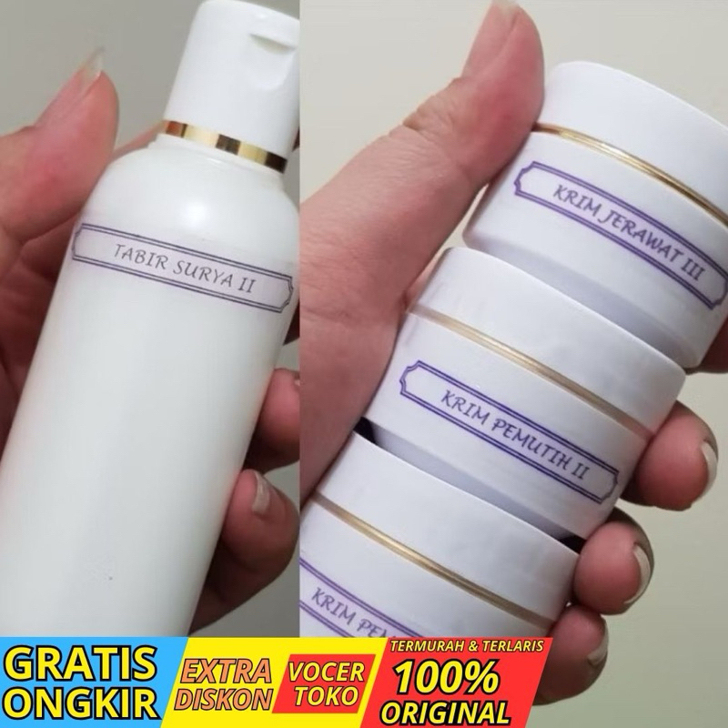 Krim muka / Cream wajah Dr. Kun Jayanata SpKK (krim pemutih I & II / krim jerawat III / tabir surya)