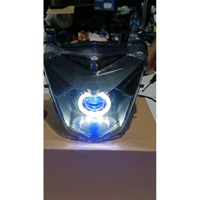 Lampu depan projie  biled beat esp eco beat street 2017 full set reflektor