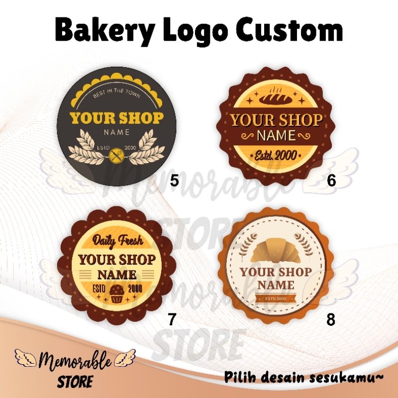 

Paket 1000pcs Stiker Sudah Dipotong Custom Label