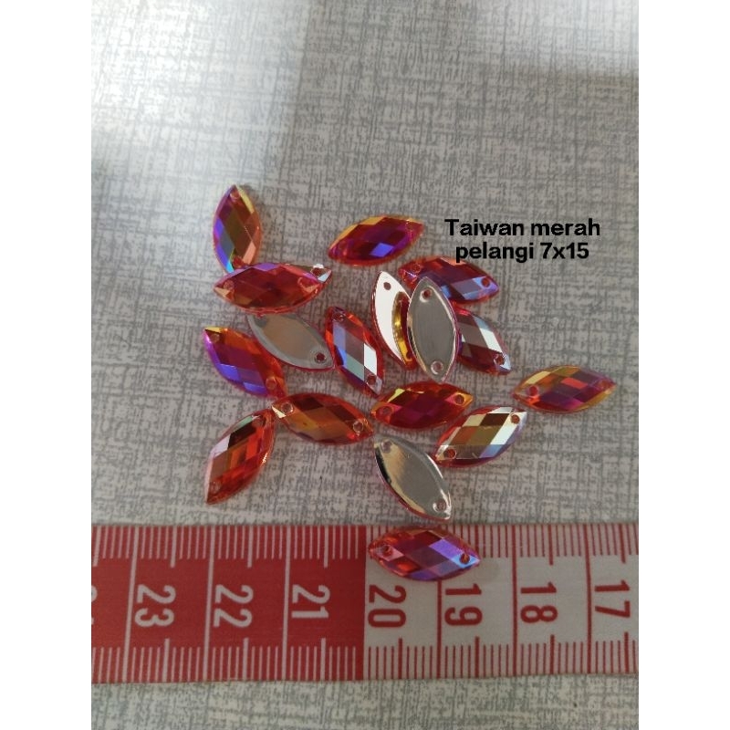 payet mata / diamond sampan taiwan pelangi 7x15