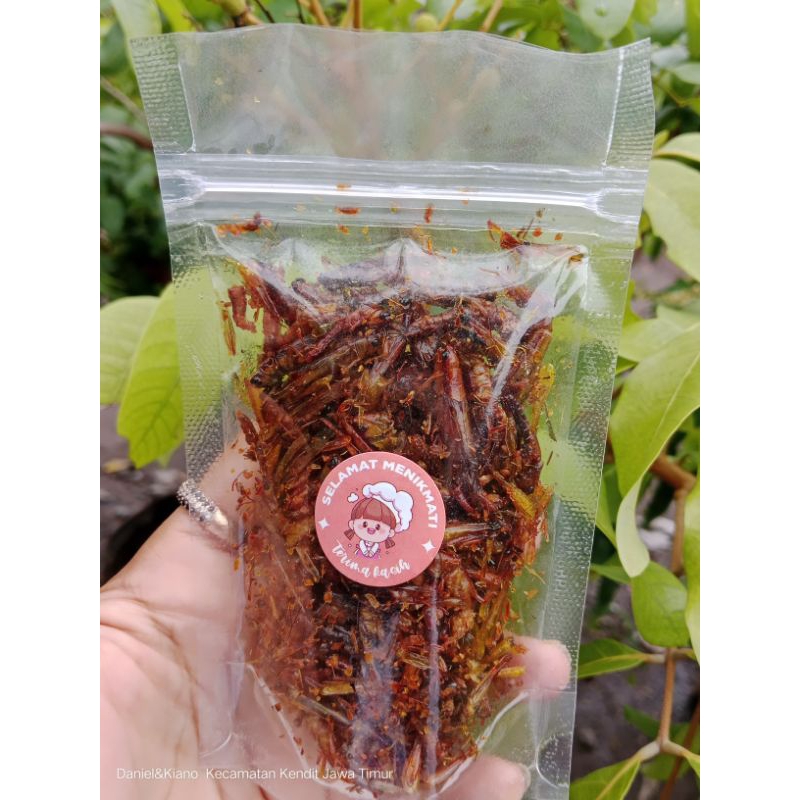 

belalang goreng kecil/utes/padi kemasan ekonomis