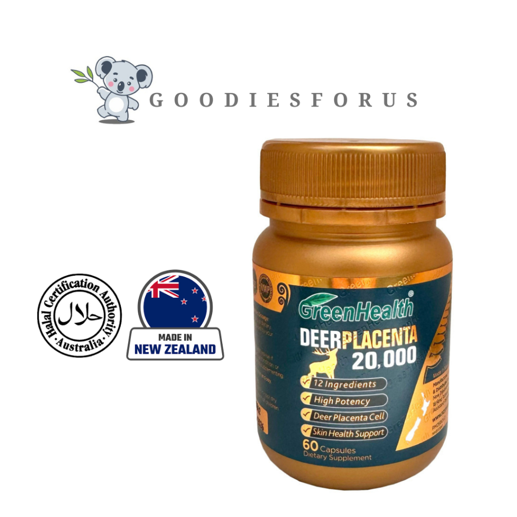 Green health deer placenta 20000 mg isi 60 /placenta/vitamin plasenta/suplemen/deer placenta
