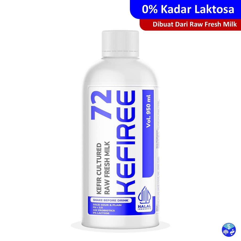 

KEFIR SUSU / MILK KEFIR (72 JAM-NON PASTEURIZED-1 LITER) - KEFIREE