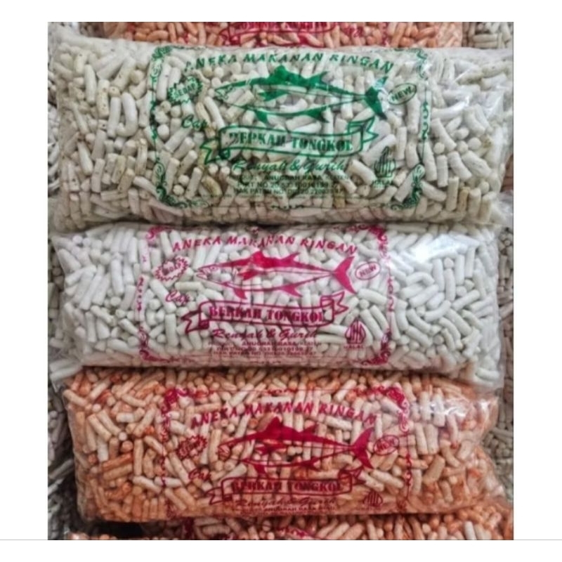 

SnackKrupukTongkol1KgRasaORIBalado&LombokHijauAsliTongkol