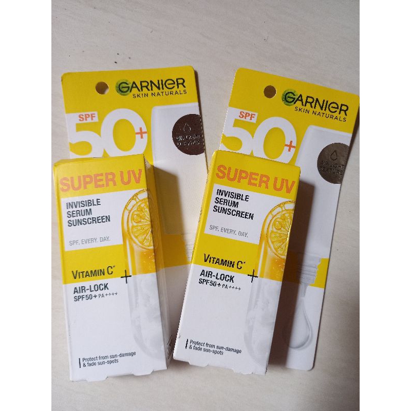GARNIER INVISIBLE SERUM SUNSCREEN VITAMIN C SPF 50+ 30ML