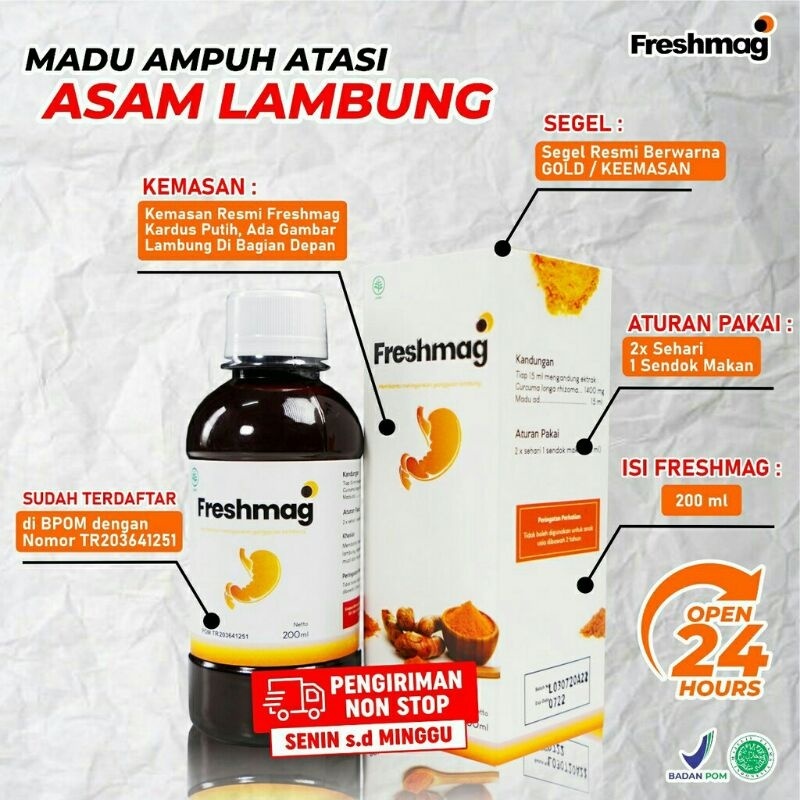 

Madu Freshmaag Mengobati Gejala Asam Lambung Gred Ampuh Bpom