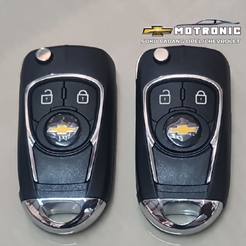 Flowbeeshop Cover Casing Kunci Flip Key Chevrolet Spin Aveo Sonic Trax Orlando Model