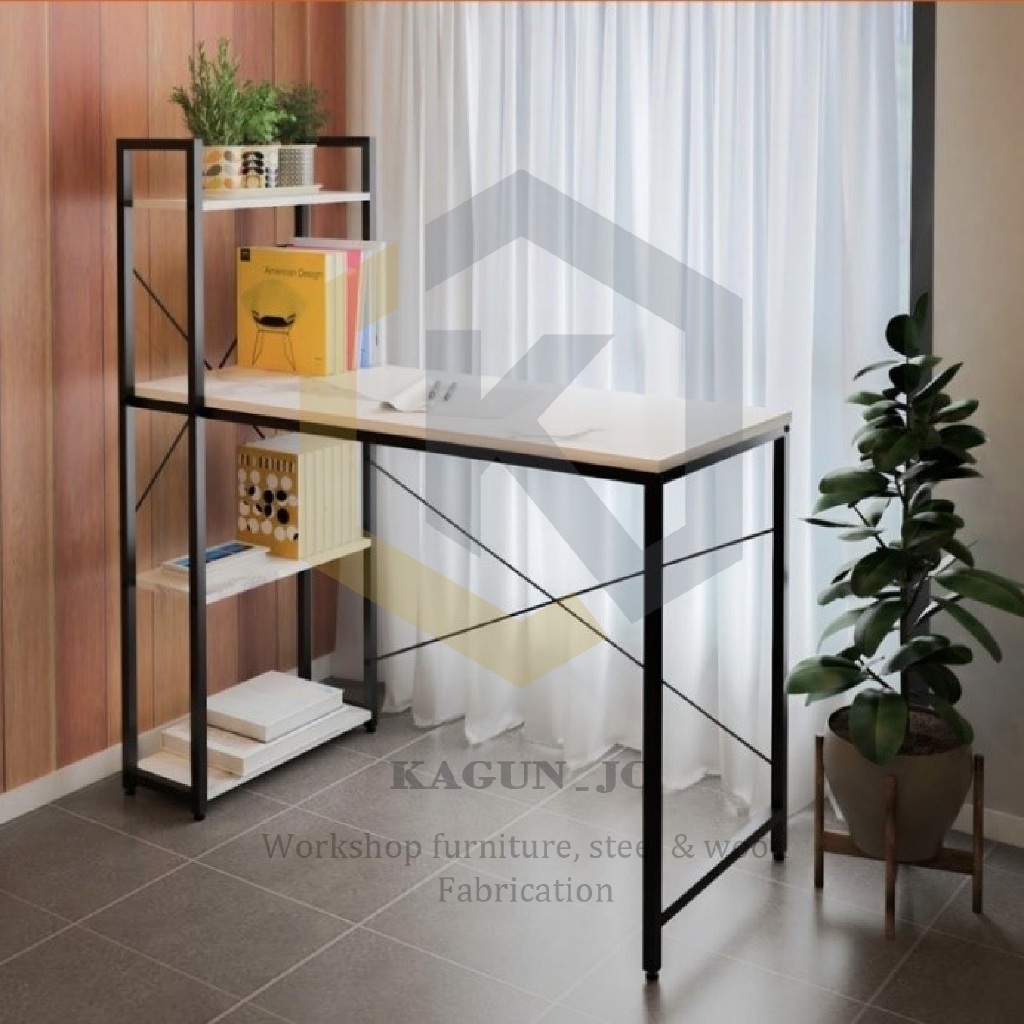 Meja kantor minimalis meja komputer meja kerja meja kaki besi