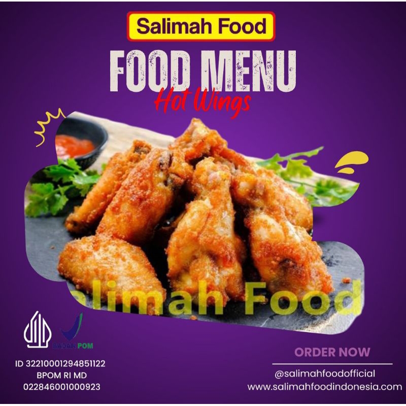 

Hot Wings Salimah Food Isi 16 pcs 400gr