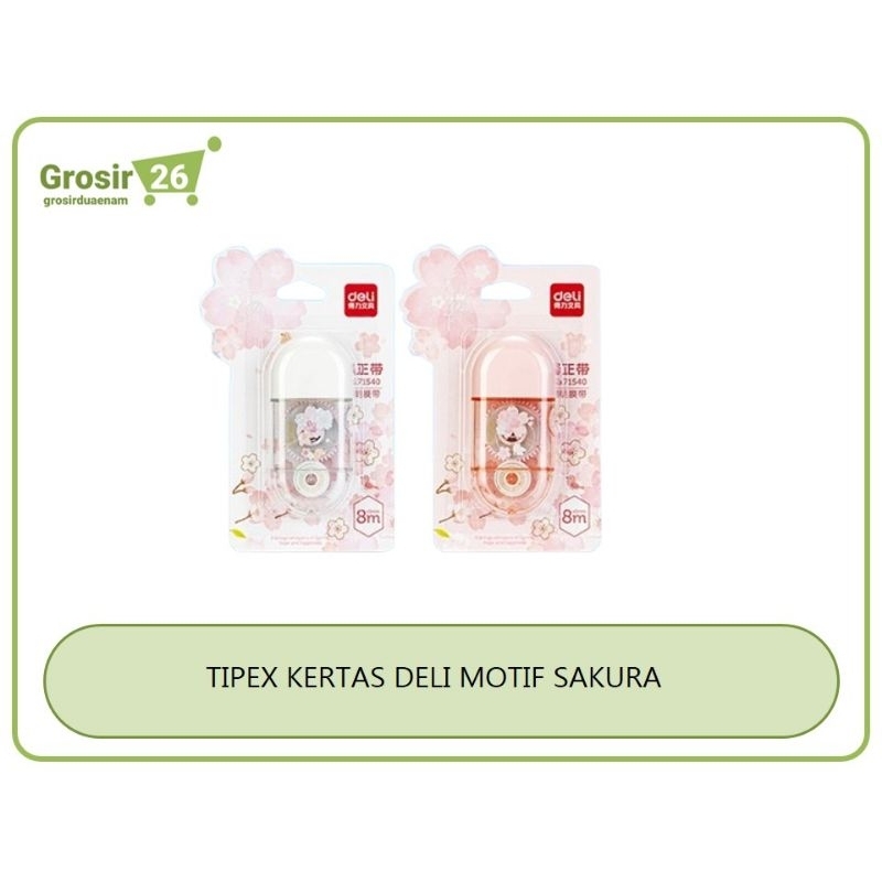 

(1 pcs) tipex kertas / correction tape / tip-x tarik deli sakura 8 meter