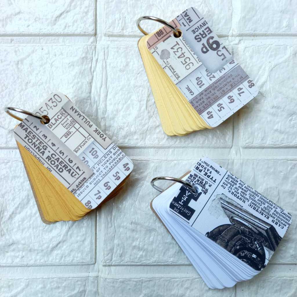 

Ring Note Mini Flash Card Memo Cover Pattern Koran Aesthetic