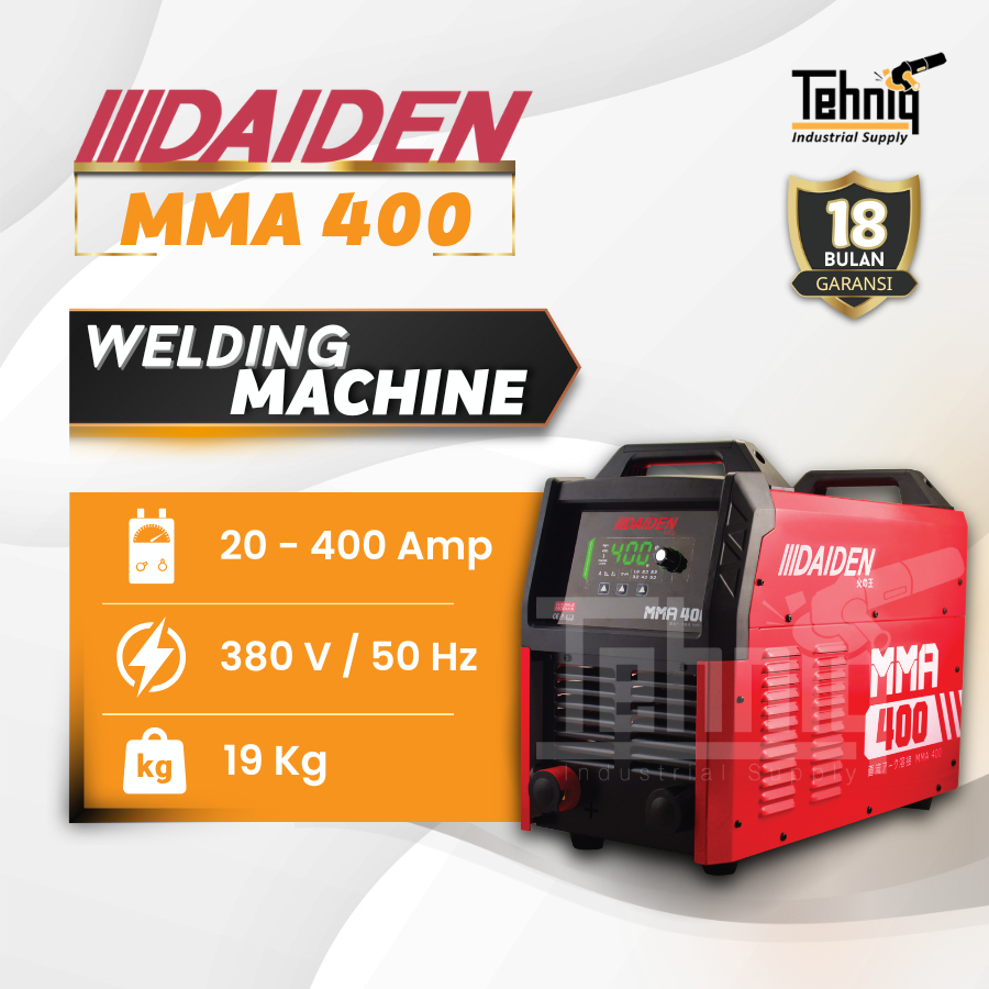 Mesin Las Inverter Daiden MMA 400 Trafo Las 3 Phase