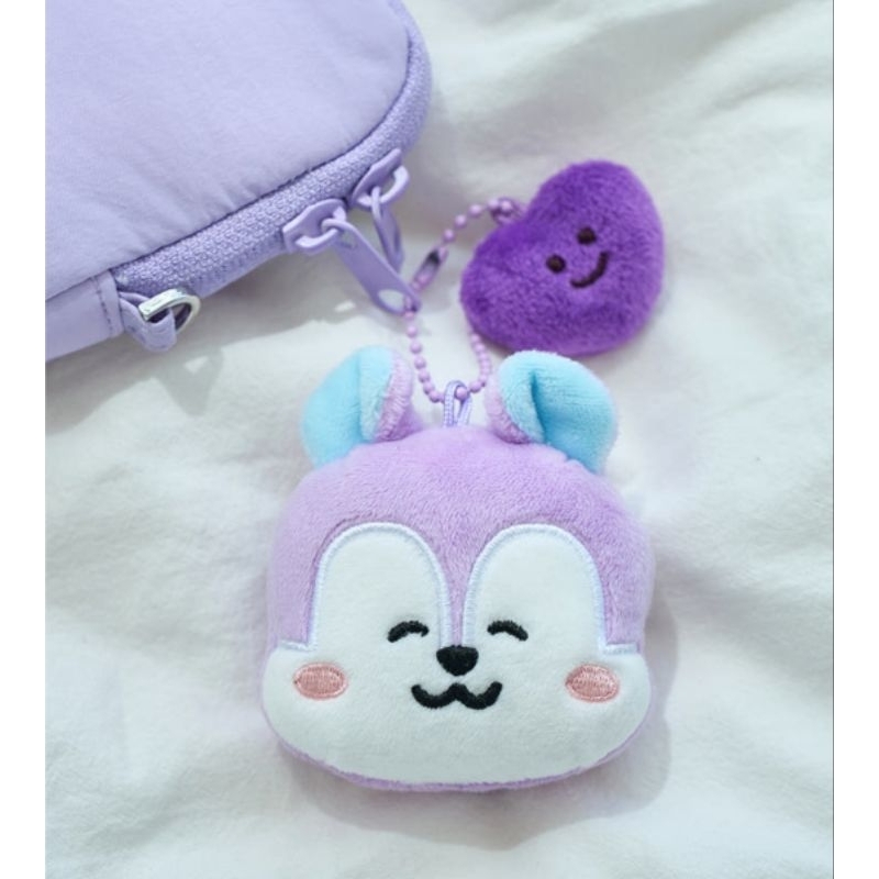 Open po official bt21 mang basic wajah keyring gantungan kunci dp