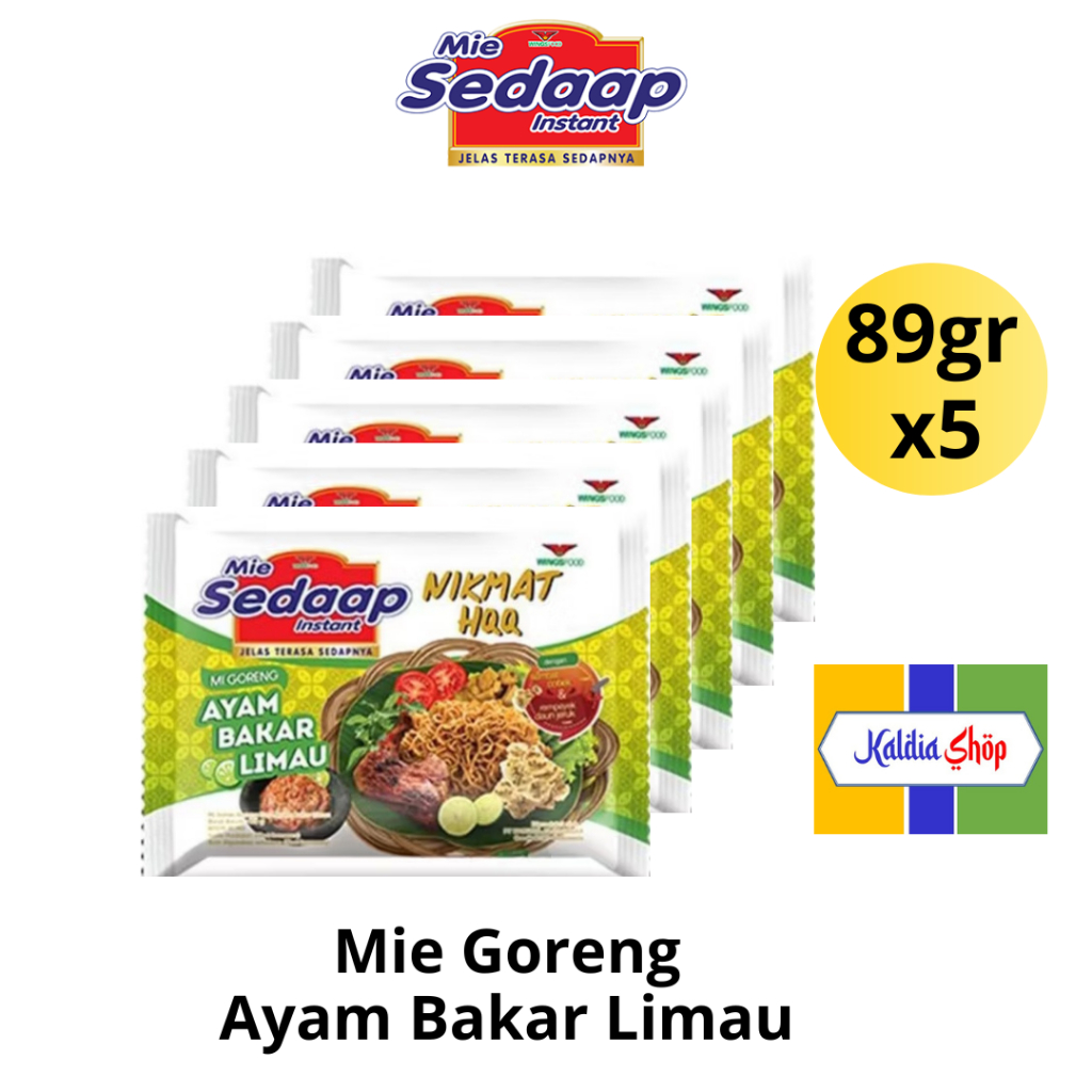 

Mie Sedaap Goreng Instan Ayam Bakar Limau Isi 5