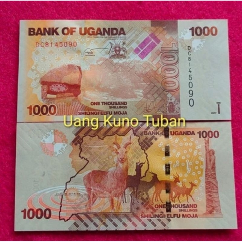 uang kuno asing Uganda 1000 Shillings