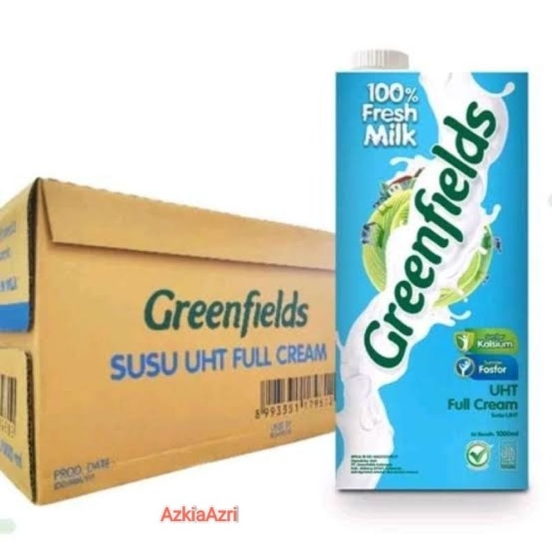 

Susu uht greenfields 950ml full cream jual per pcs