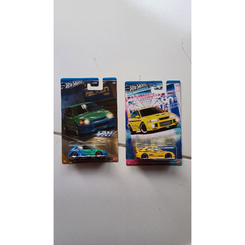 Hot Wheels Civic Falken & Evo Lancer