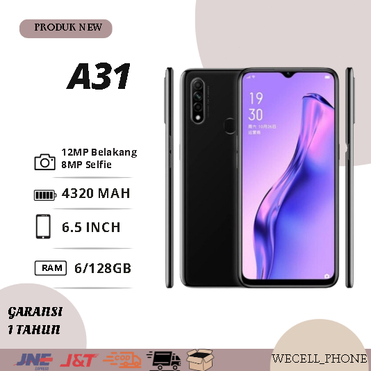 HP OPPO A31 RAM 8/256 GB DAN RAM 6/128 GB FULSET BERGARANSI 12 BULAN