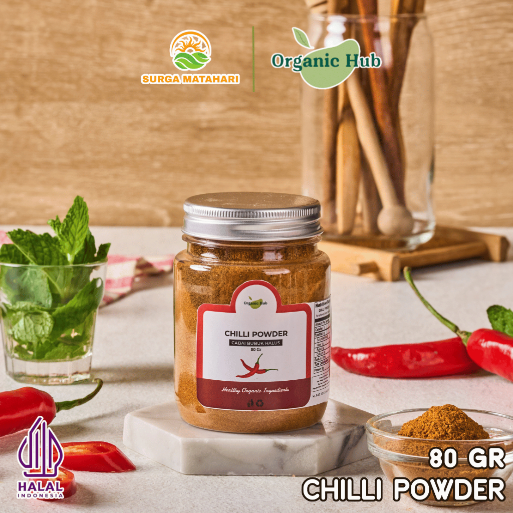 

Organic Hub Cabai Bubuk Spices Chili Powder Quality Premium 80 gr