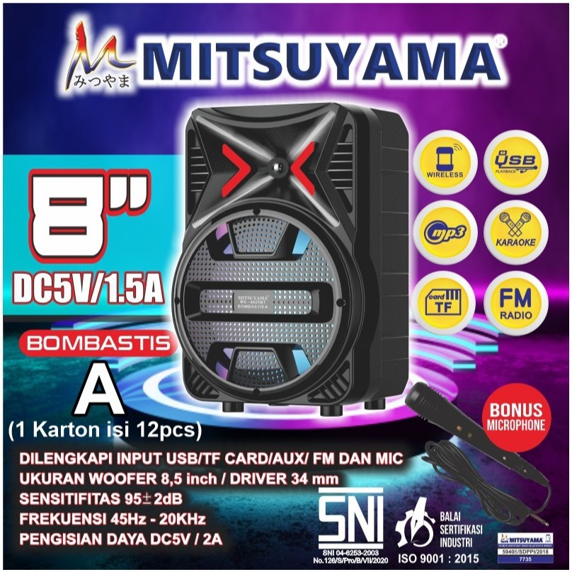 Speaker Bluetooth Mitsuyama series Bombastis MS-4025BT