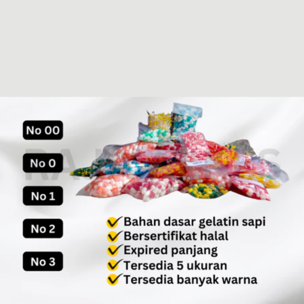 Kapsul kosong / cangkang obat kosong / cangkang obat KAPSUL KOSONG (0) 1000'S