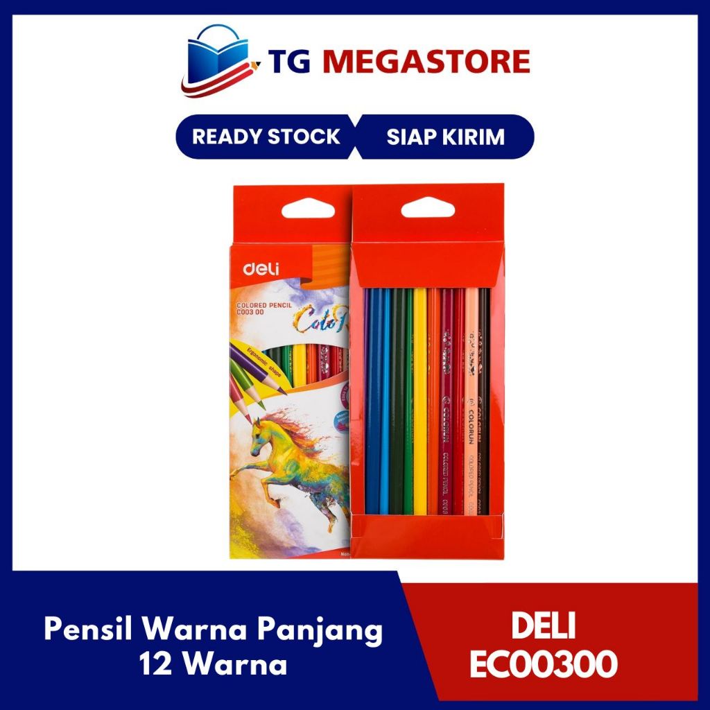 

Pensil Warna Deli Colorun 12 Warna Panjang - EC00300