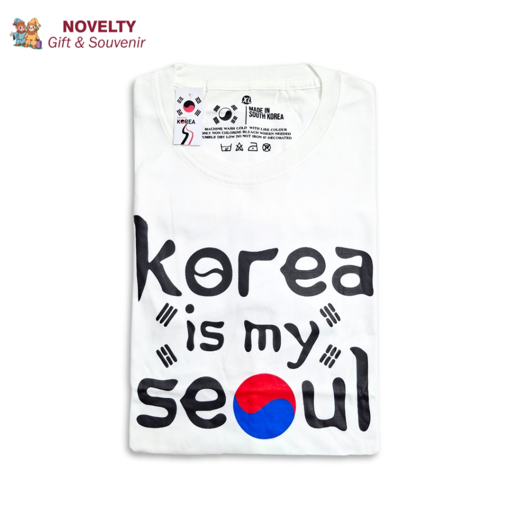 Souvenir kaos tulisan Korea dari negara Korea