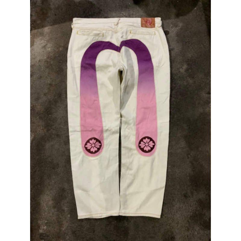 Celana Not Evisu Big Logo Putih