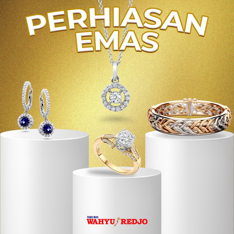 ANTING GIWANG EMAS PUTIH 8K WAHYU REDJO POLOS