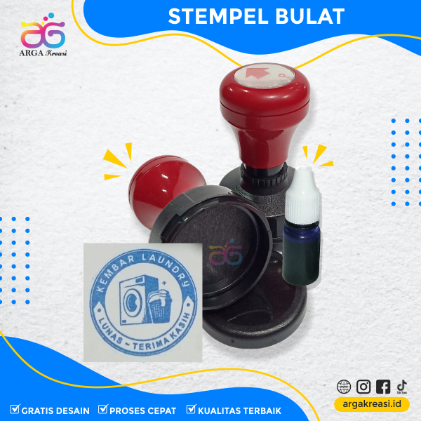 

Stempel Flash Bulat Custom Surabaya - Cap Stampel Warna Otomatis Murah Gratis Tinta