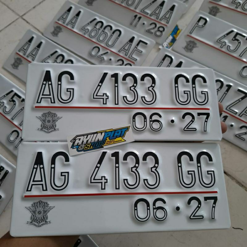 PLAT NOMOR MOTOR MURAH SUDAH BAUT TANAM PLAT MOTOR PUTIH PLAT CB