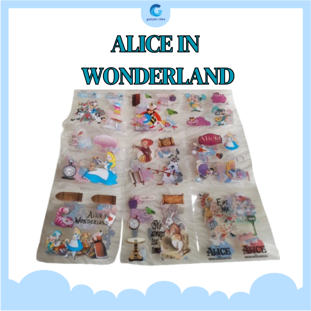 

STICKER NONO ALICE IN WONDERLAND [ECER] WATERPROOF / 1 LEMBAR STIKER