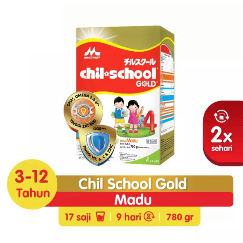 

Chil School Gold Madu 780g - Susu Pertumbuhan Anak Usia 3 - 12 Tahun