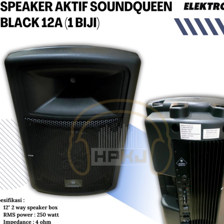 Speaker Aktif Soundqueen BLACK 12 Inch A SQ BLACK 12A ORIGINAL TERBAIK