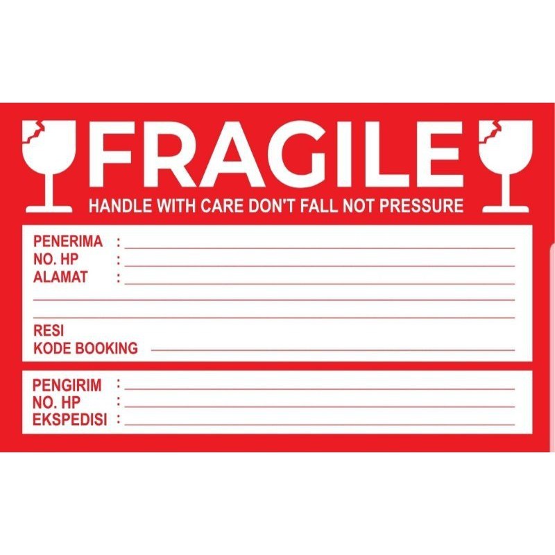 

Stiker Pengiriman Olshop | Stiker Label Pengiriman | Stiker Fragile Murah | Chromo Ukuran 11x7CM