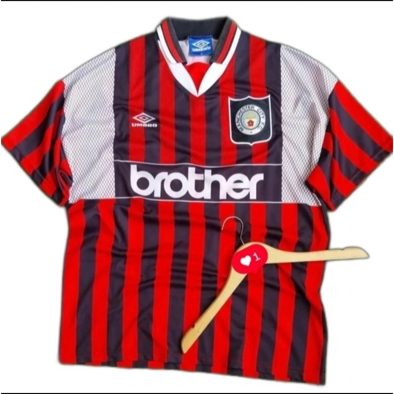 Jersey Kaos Baju Sepak Bola Man Manchester Mancester City Home Away Putih Brother Retro Klasik Class
