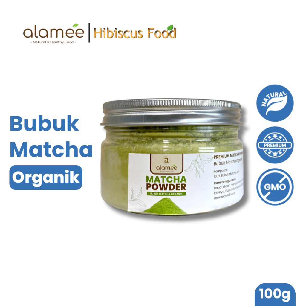 

ALAMEE Matcha Powder Minuman Teh Matcha Pure PREMIUM Matcha Tea Powder Tanpa Campuran Gula 100gr