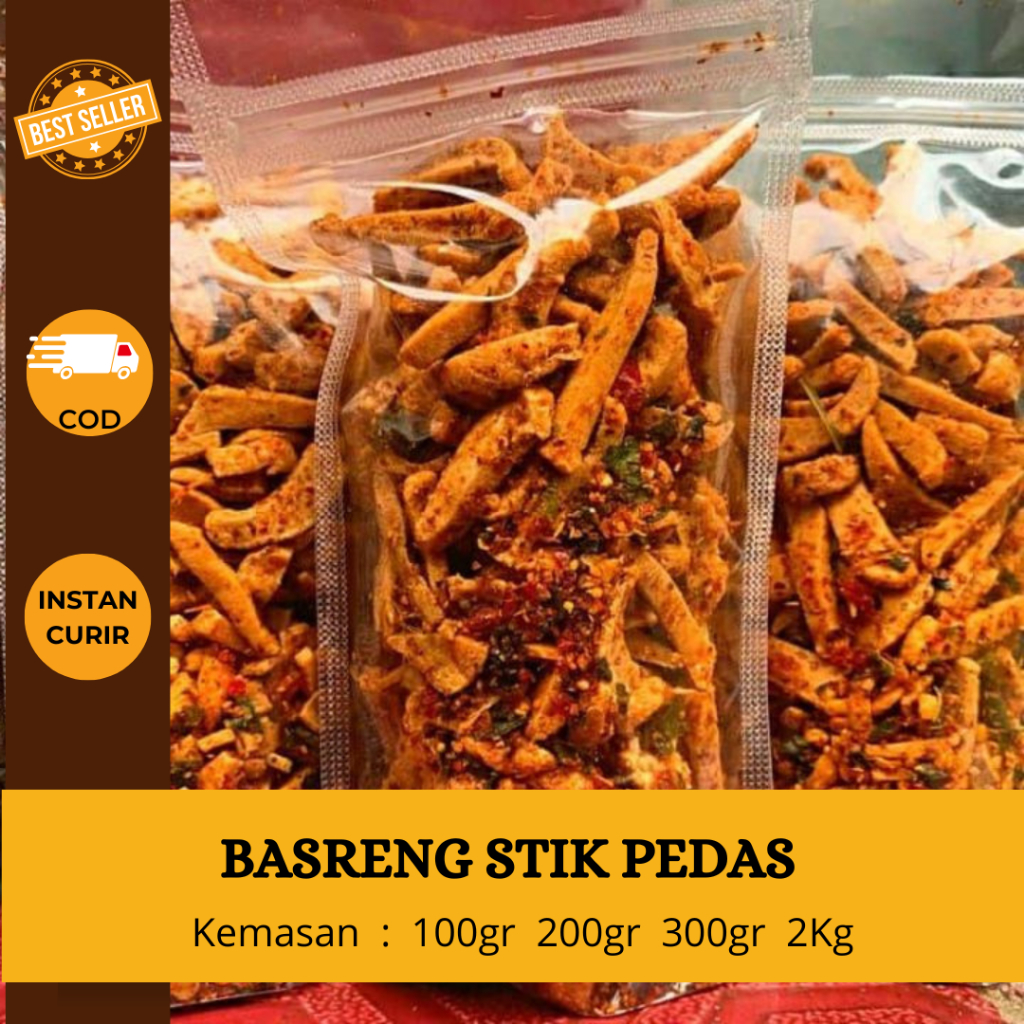 

Basreng Stik Pedas Cod Instan Curir - pusat camilan grosir