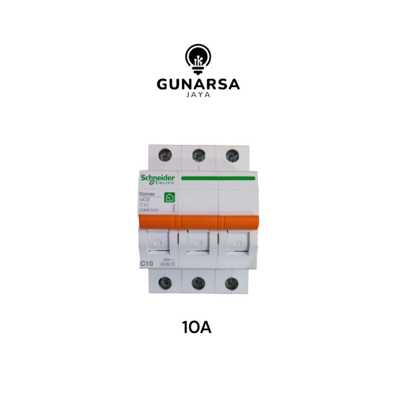 schneider MCB 10A 3 phase