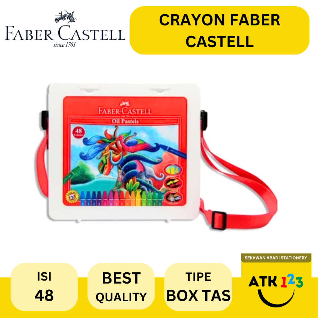 

Crayon Oil Pastel / Krayon Minyak Merk Faber Castell Box 48 Warna