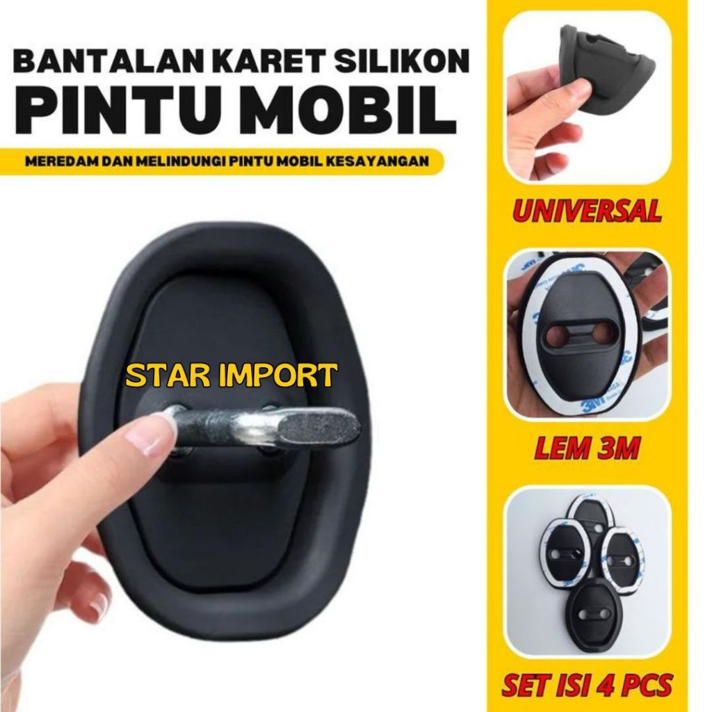 4Pcs/Set Car Door Lock Cover Penutup Pelindung Kunci Mobil Universal Dengan LOGO Untuk Avanza Veloz 