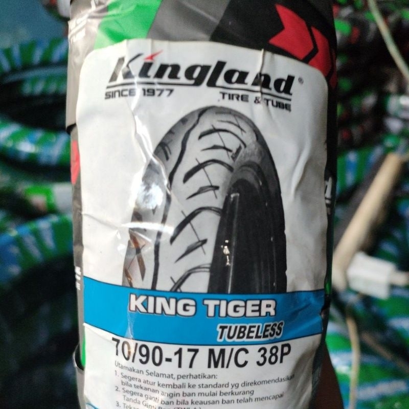 ban kingland 70/90 ring 17 ( KING TIGER) TUBELESS