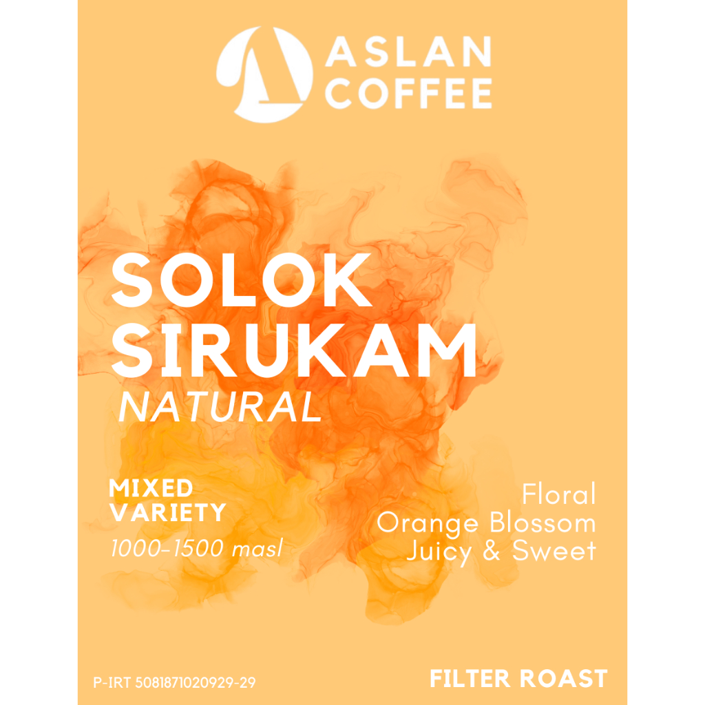 

Biji Kopi Arabica Solok Sirukam Natural - Aslan Coffee