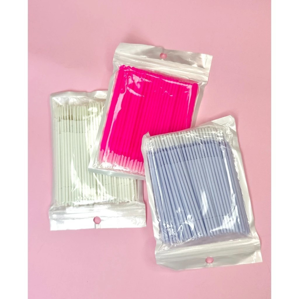 Microbrush Dental Long Alat Perlengkapan Bulu Mata Eyelash Extension Lash Lift/Perm Sulam Alis Brow 